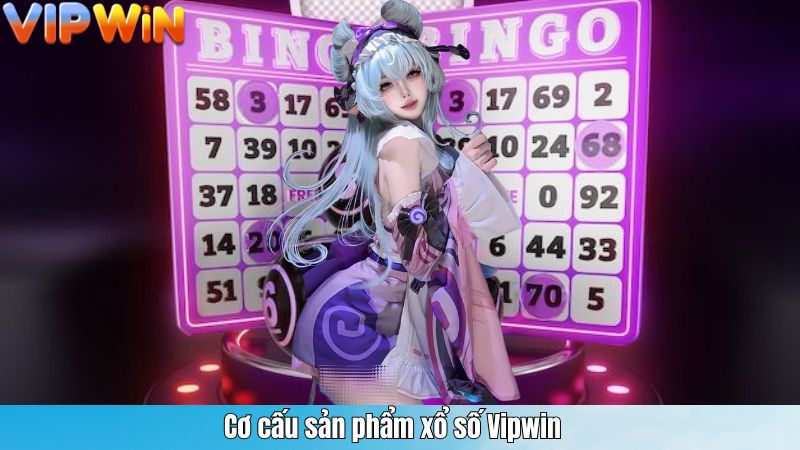 Cơ cấu sản phẩm xổ số Vipwin